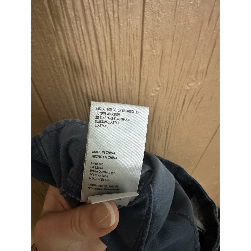 Free People We The Free Jayde High Rise Flare Corduroy Pants Size 30 Moody Blue - Picture 7 of 7